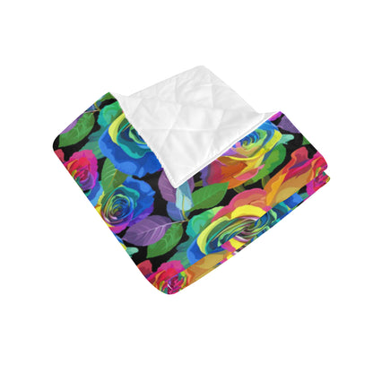 Rose Pattern Print Design RO02 Premium Quilt