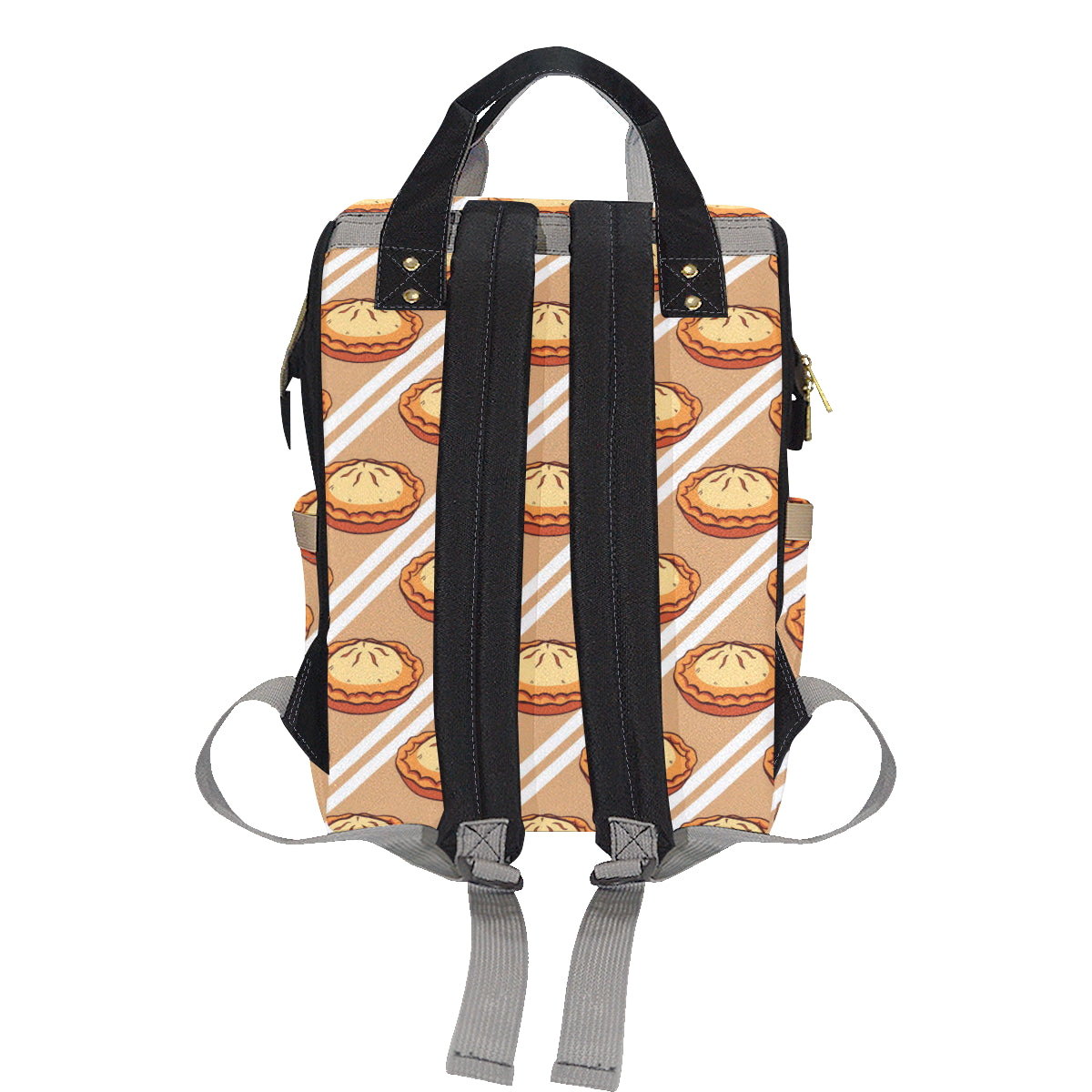 Pie Pattern Print Design A02 Diaper Bag Backpack