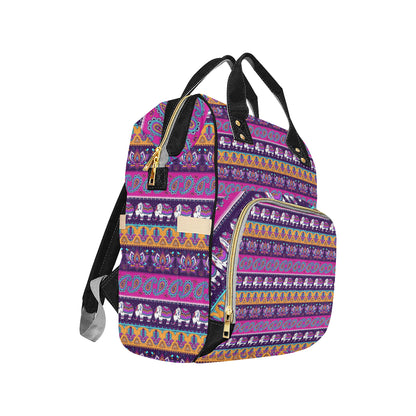 Boho Indian Style Pattern Diaper Bag Backpack