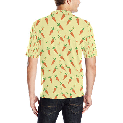 Carrot Pattern Print Design 04 Men Polo Shirt