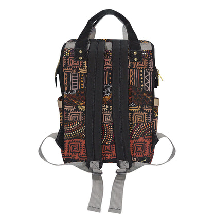 African Pattern Print Design 07 Diaper Bag Backpack