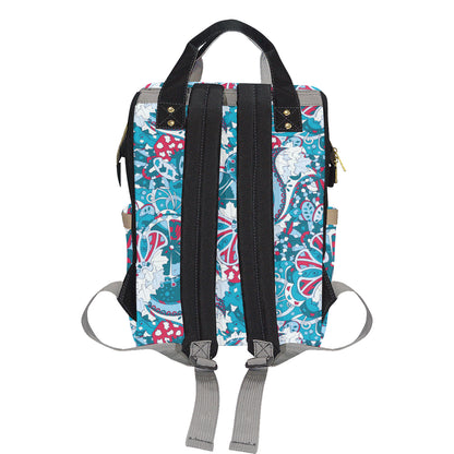 Funky Retro Pattern Print Design A05 Diaper Bag Backpack