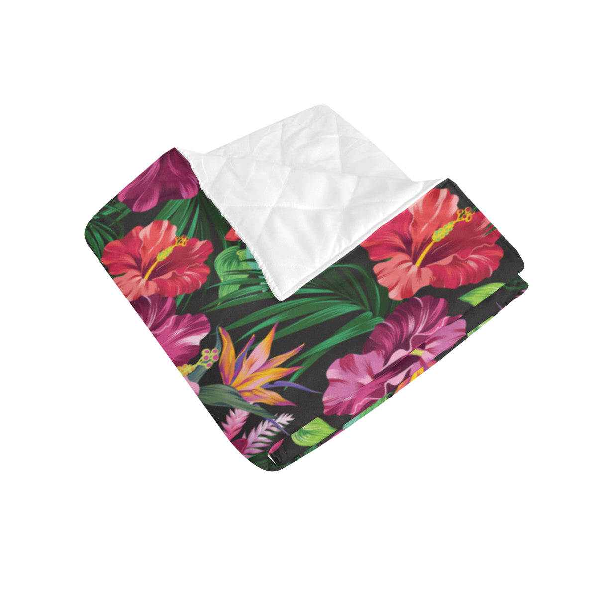 Hawaiian Flower Hibiscus tropical Premium Quilt