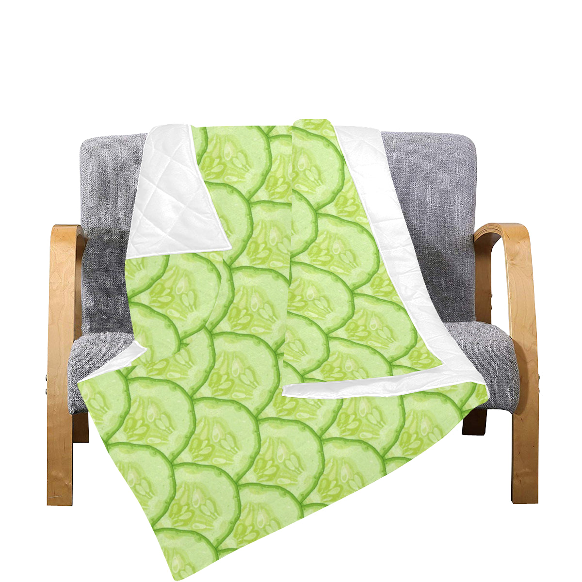 Cucumber Pattern Print Design CC04 Premium Quilt