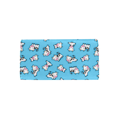 Cow Pattern Print Design 01 Women's Trifold Wallet