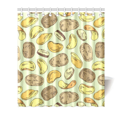 Potato Pattern Print Design A03 Shower Curtain