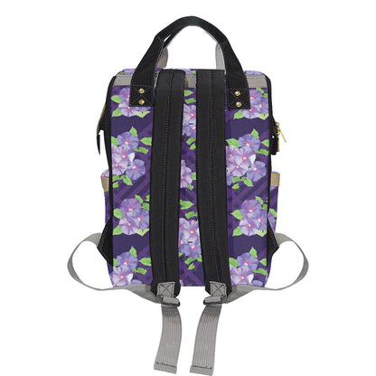 Morning Glory Pattern Print Design MG03 Diaper Bag Backpack
