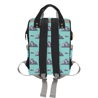 Mountain Pattern Print Design 01 Diaper Bag Backpack