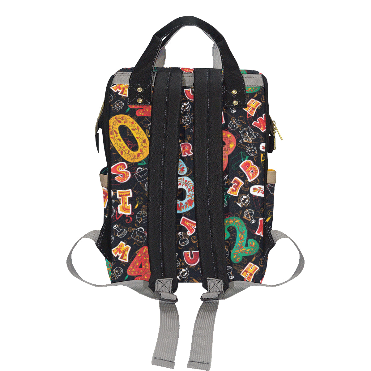 Number Pattern Print Design A03 Diaper Bag Backpack
