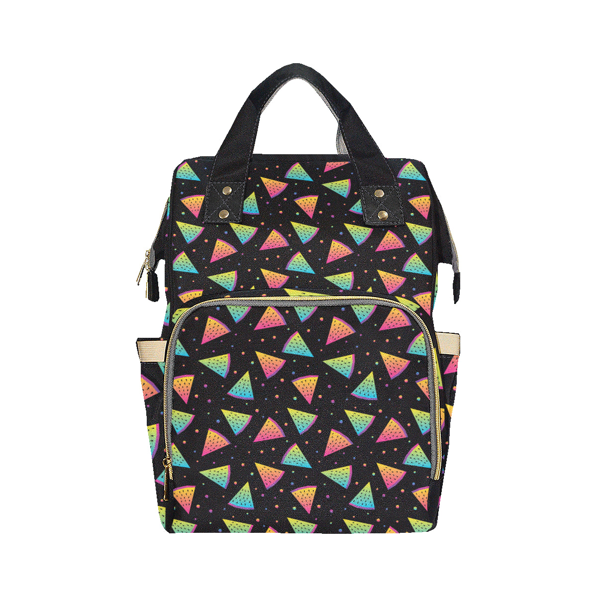 Rainbow Watermelon Pattern Print Design A04 Diaper Bag Backpack