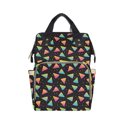 Rainbow Watermelon Pattern Print Design A04 Diaper Bag Backpack