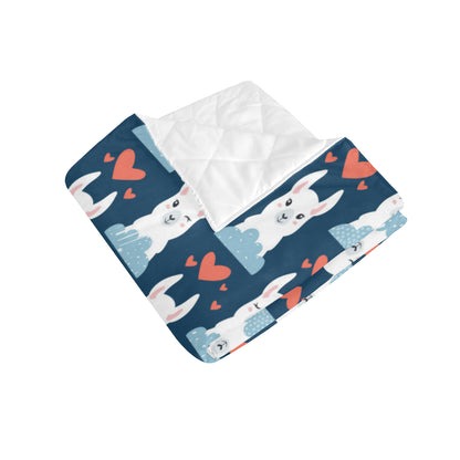 Alpaca Love Pattern Print Design 05 Premium Quilt