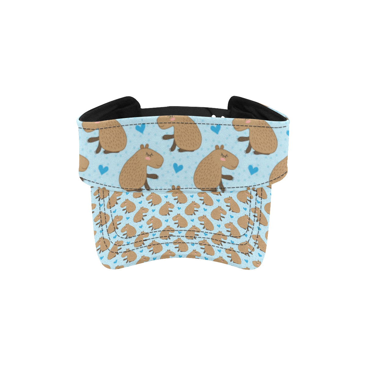 Capybara Pattern Print Design 01 Unisex Sun Visor