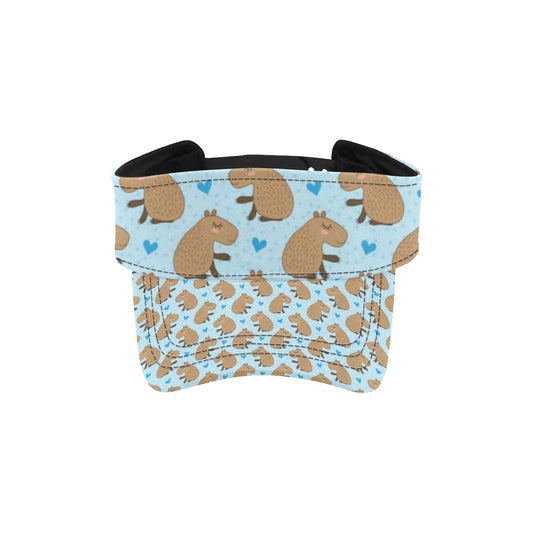 Capybara Pattern Print Design 01 Unisex Sun Visor