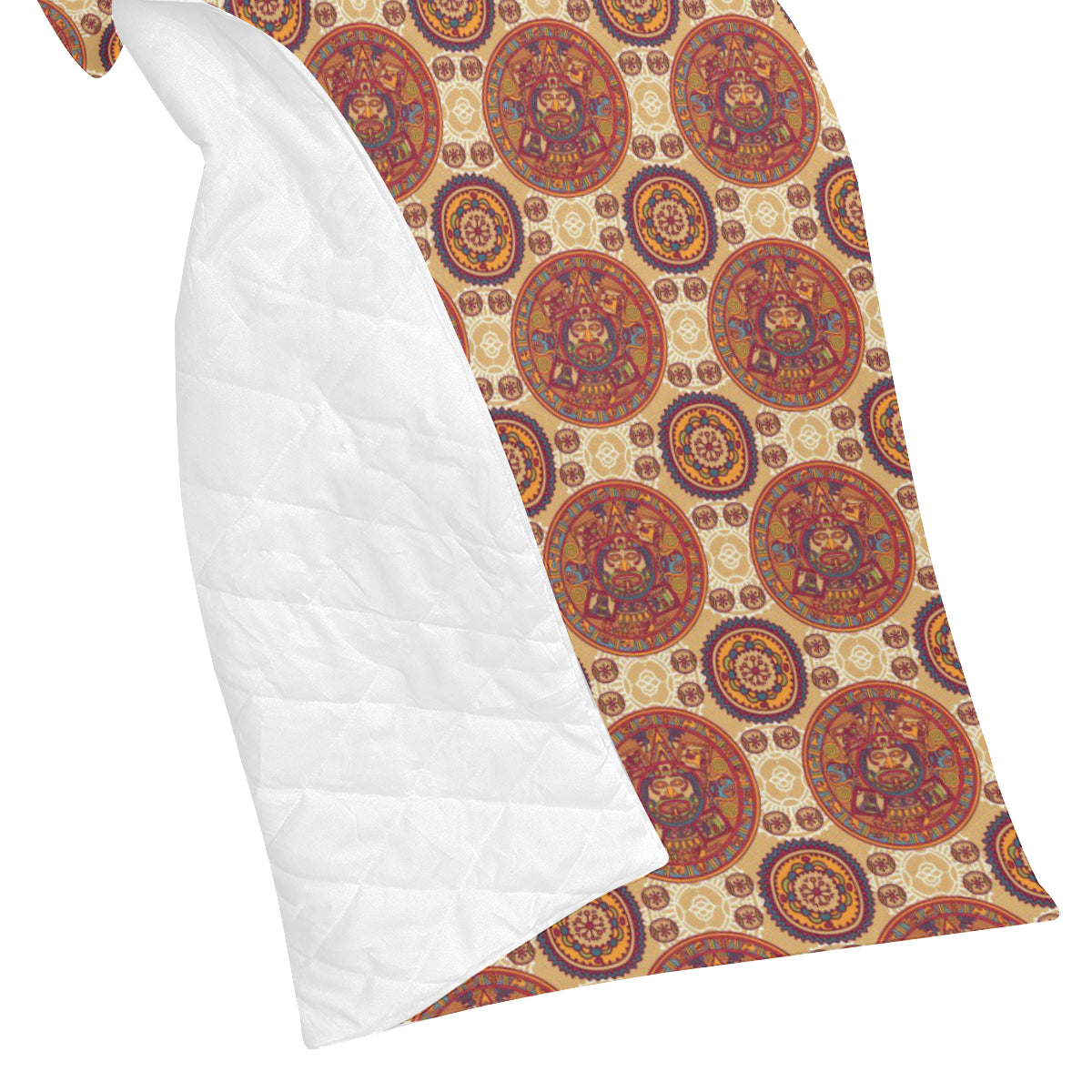 Calendar Aztec Pattern Print Design 01 Premium Quilt
