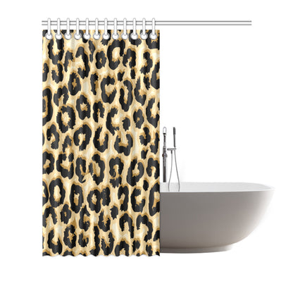 Jaguar Skin Pattern Print Design 02 Shower Curtain