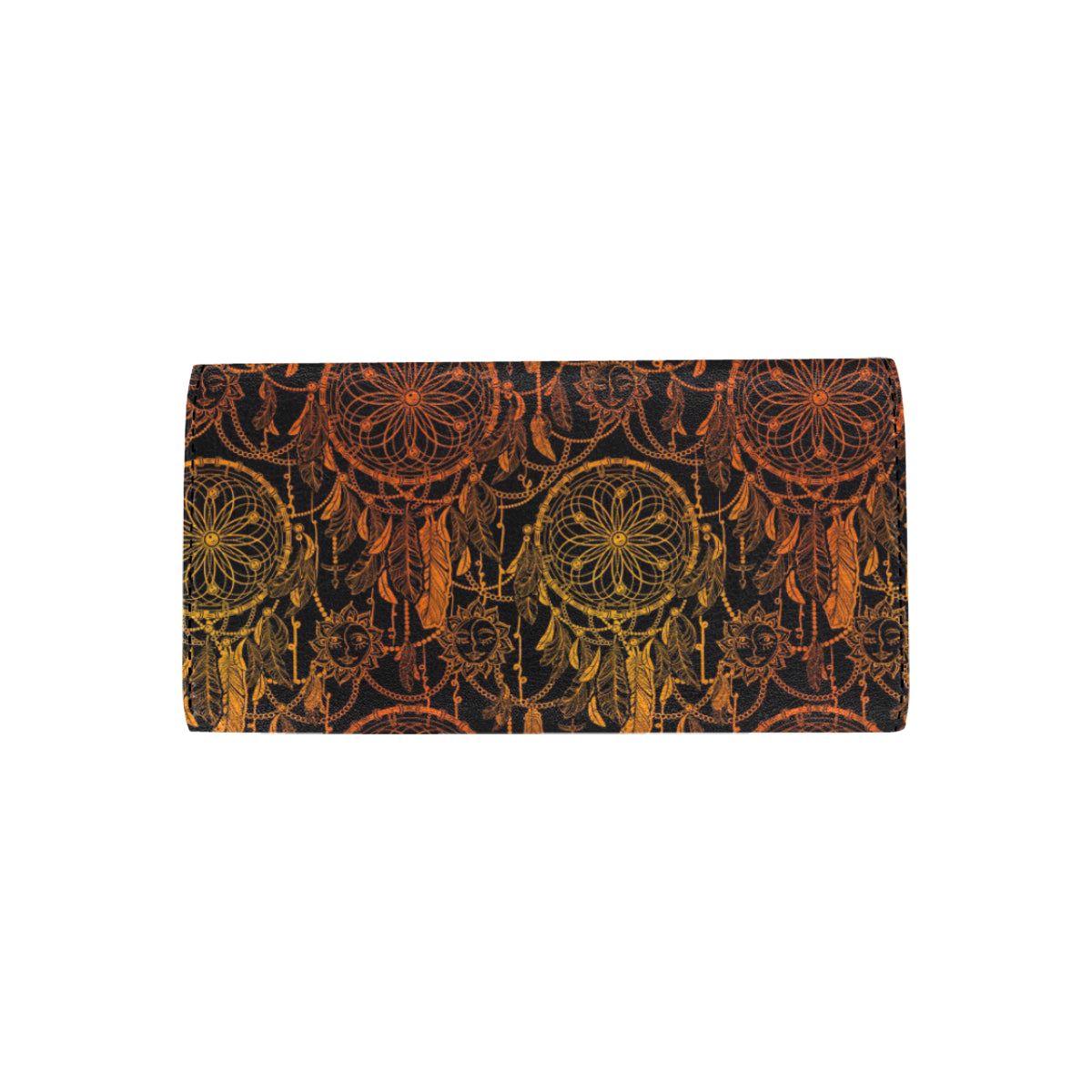 Dream catcher Sun and Moon Women's Trifold Wallet
