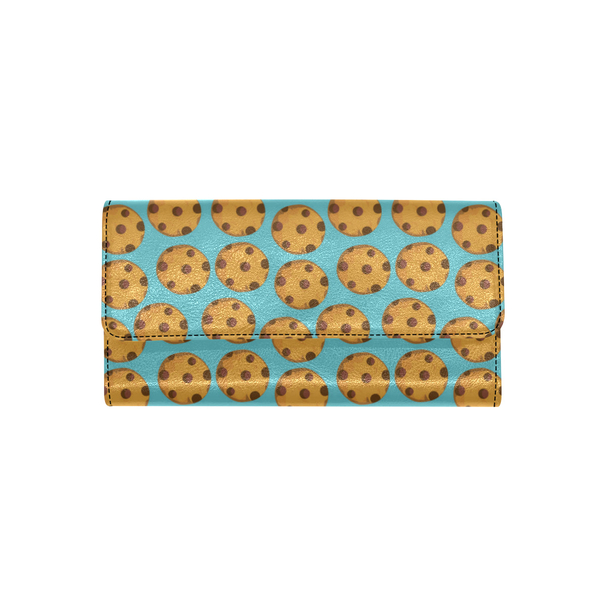 Cookie Pattern Print Design 01 Women's Trifold Wallet