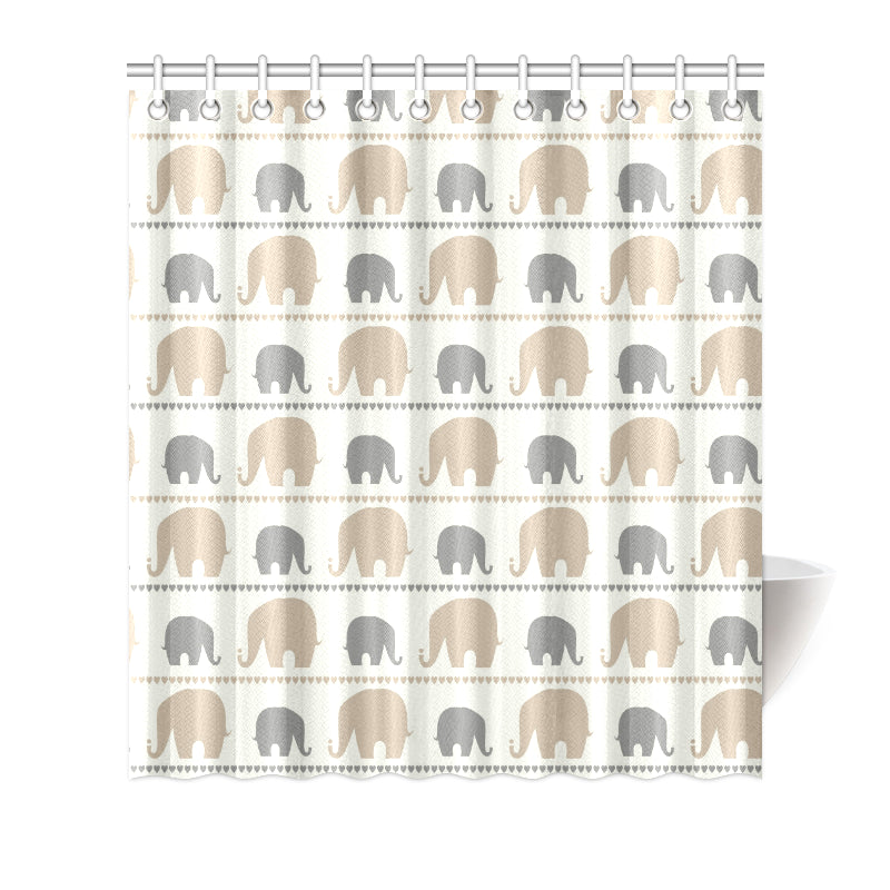 Elephant Cute Shower Curtain