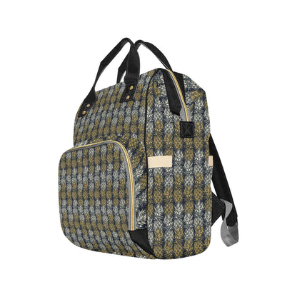 Pineapple Print Design Pattern Diaper Bag Backpack