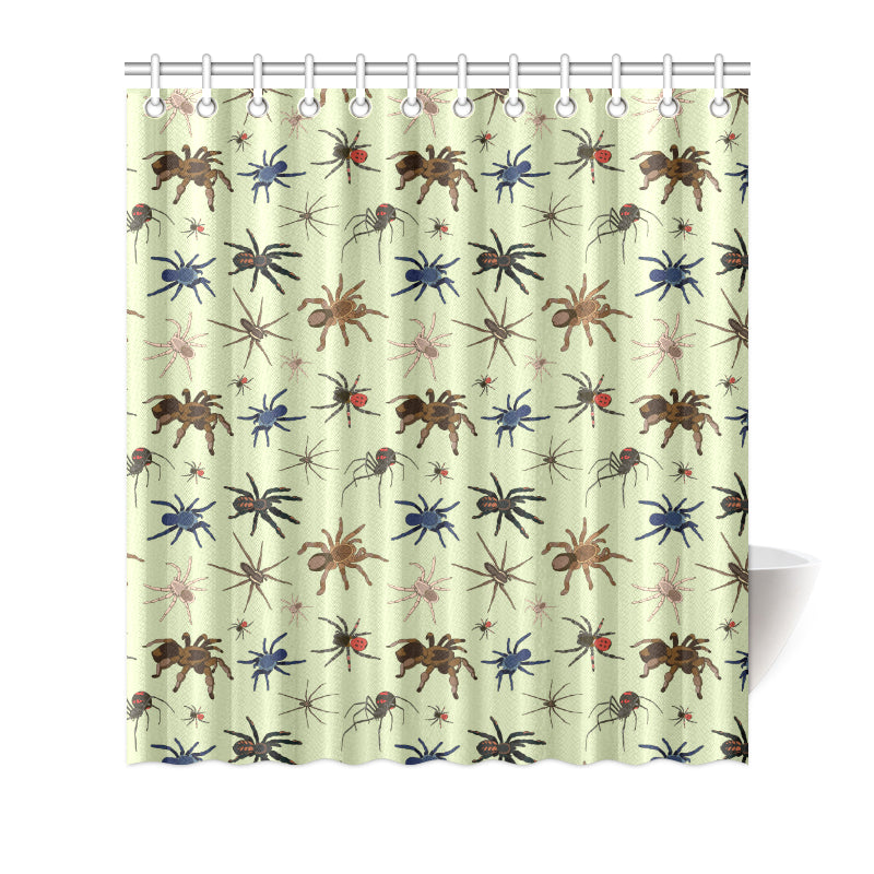Tarantula Pattern Print Design 02 Shower Curtain