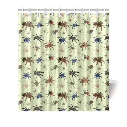 Tarantula Pattern Print Design 02 Shower Curtain