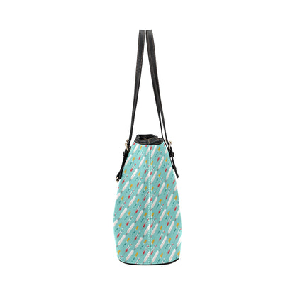 Phlebotomist Medical Print Leather Tote Bag