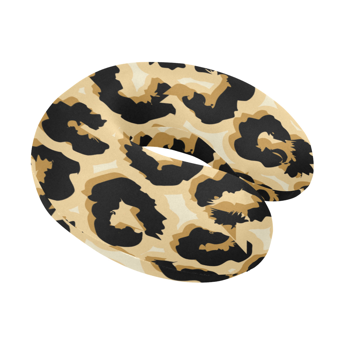 Jaguar Skin Pattern Print Design 02 U-Shaped Travel Neck Pillow