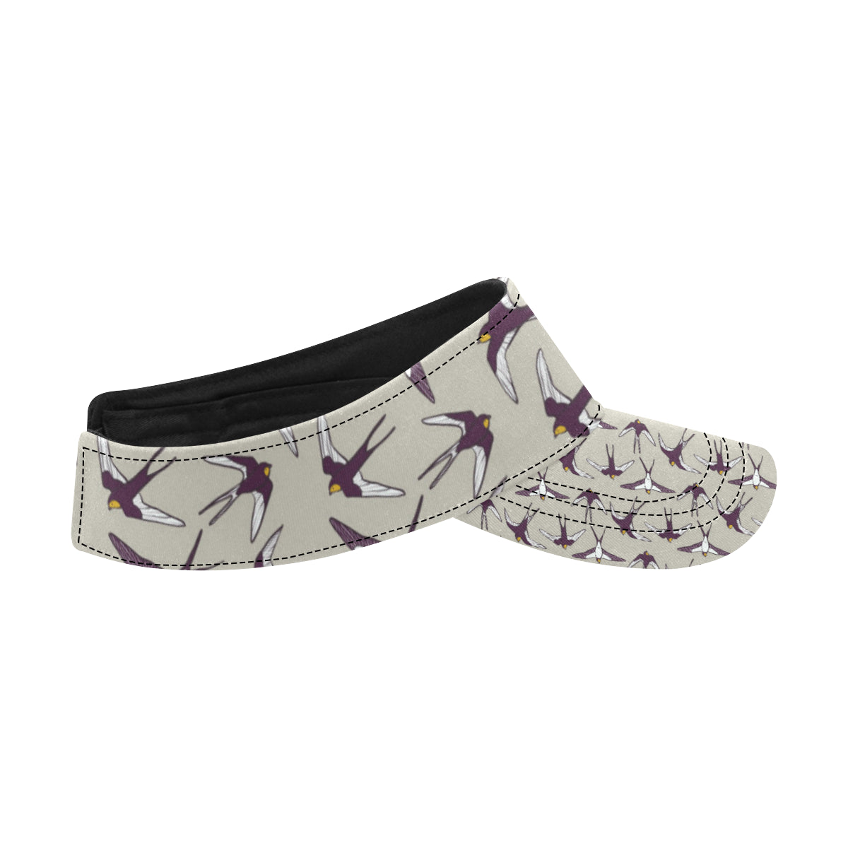 Swallow Bird Pattern Print Design 03 Unisex Sun Visor