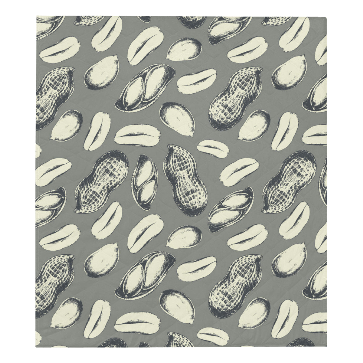 Peanut Pattern Print Design A01 Premium Quilt