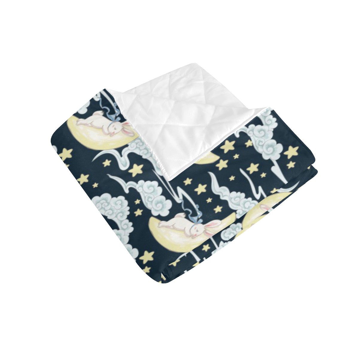 Rabbit Sleeping Pattern Print Design RB08 Premium Quilt