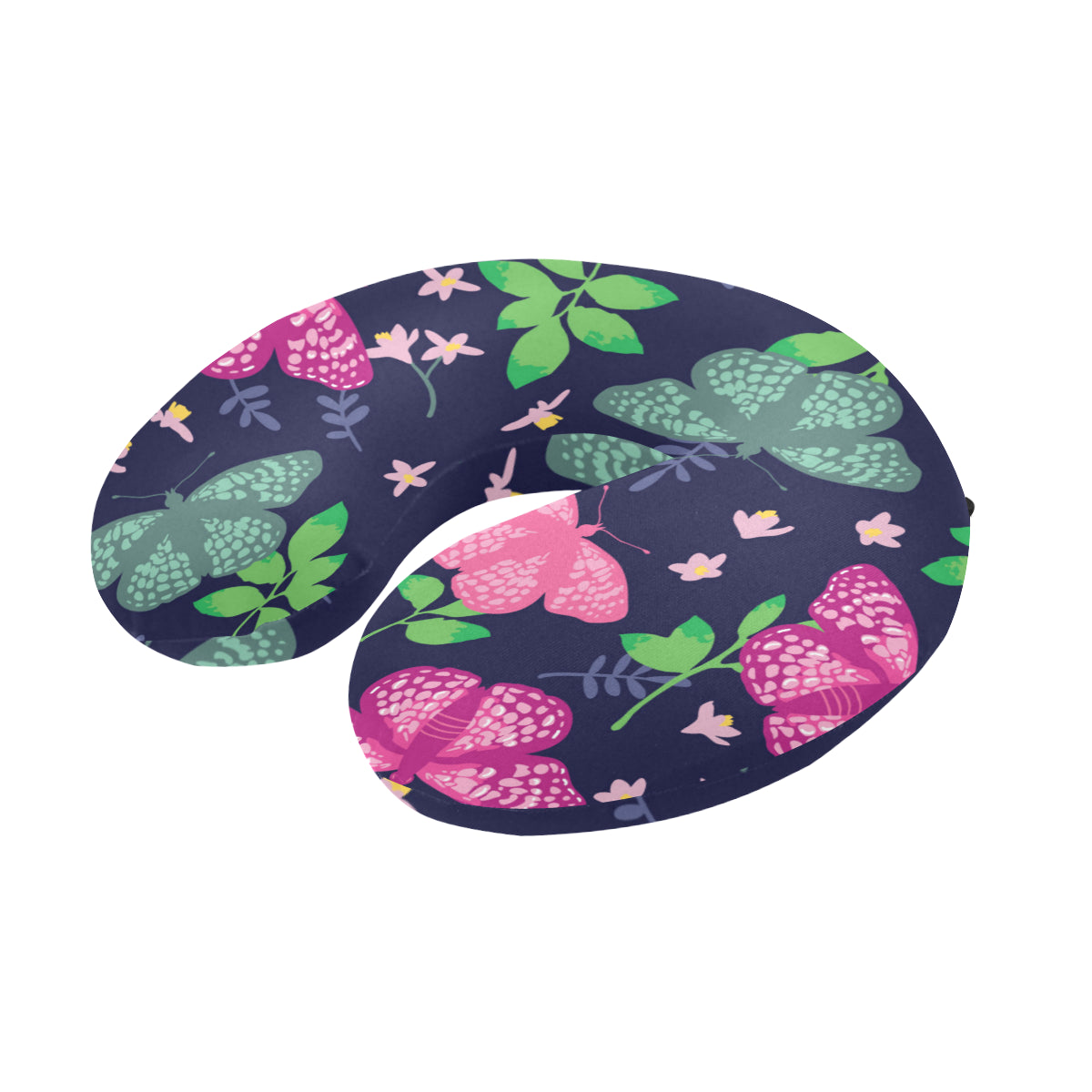 Monarch Butterfly Pattern Print Design 03 U-Shaped Travel Neck Pillow