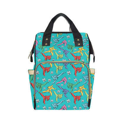 Judo Pattern Print Design 01 Diaper Bag Backpack