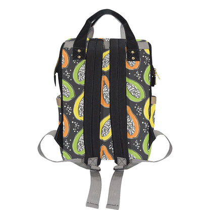 Papaya Pattern Print Design PP05 Diaper Bag Backpack
