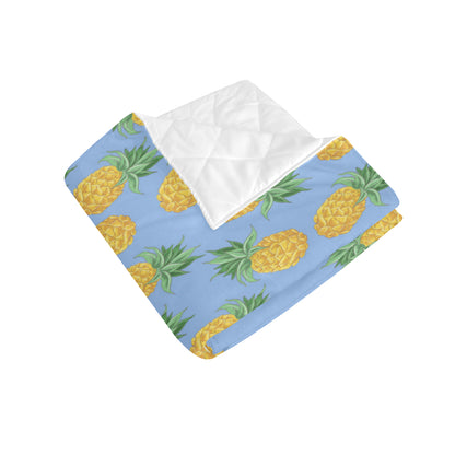 Pineapple Pattern Print Design A04 Premium Quilt