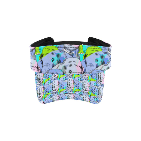 Elephant Art color Print Pattern Unisex Sun Visor