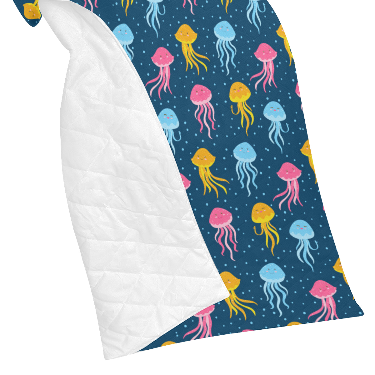 Jellyfish Pattern Print Design 04 Premium Quilt