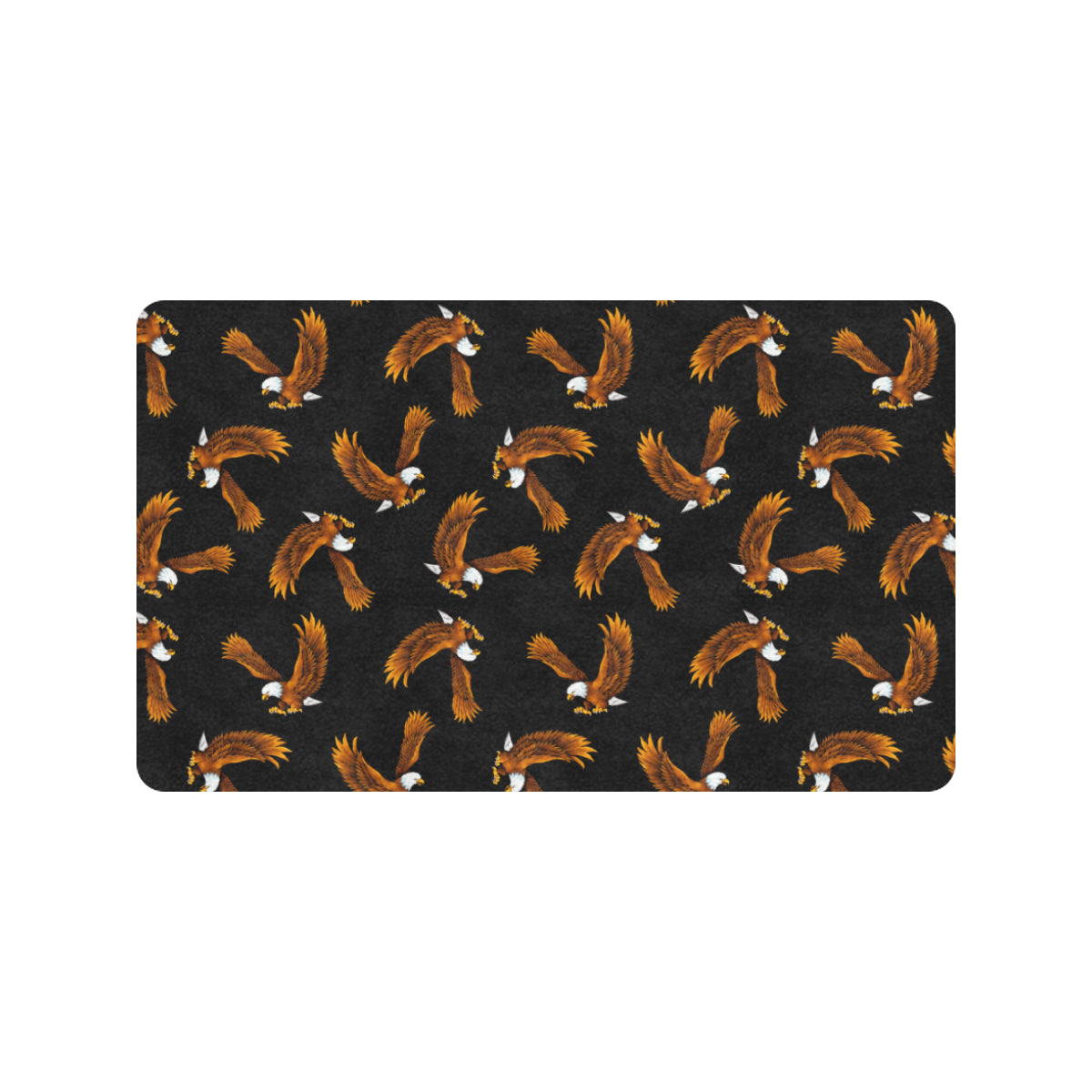 Eagles Print Pattern Rubber Doormat