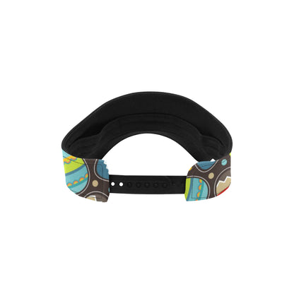 Easter Eggs Pattern Print Design RB03 Unisex Sun Visor