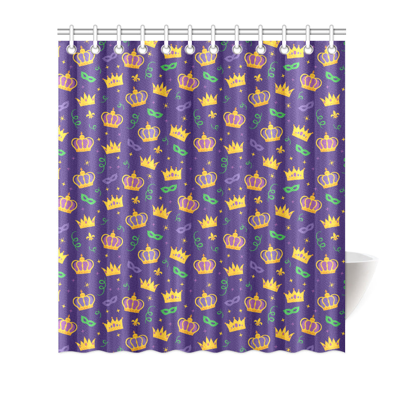 Mardi Gras Pattern Print Design 03 Shower Curtain