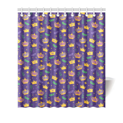Mardi Gras Pattern Print Design 03 Shower Curtain
