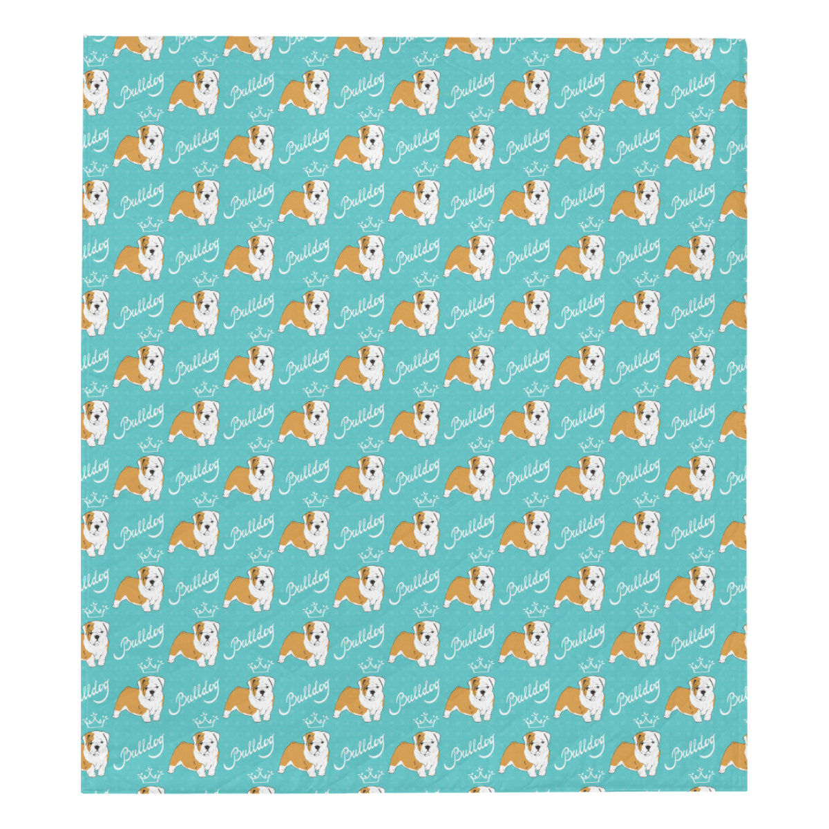 Bulldogs Pattern Print Design 05 Premium Quilt