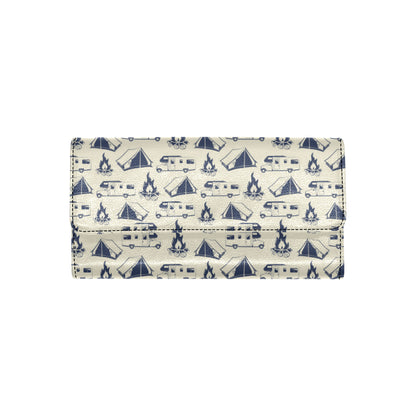 Campfire Pattern Print Design 01 Women's Trifold Wallet