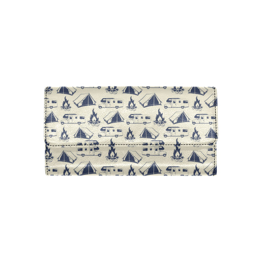 Campfire Pattern Print Design 01 Women's Trifold Wallet