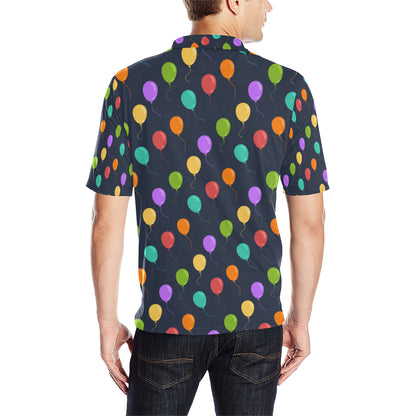 Ballon Colorful Pattern Print Design 03 Men Polo Shirt