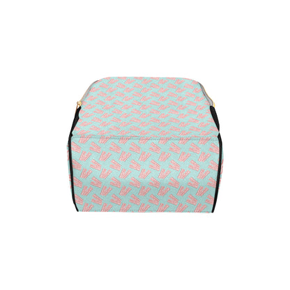 Bacon Pattern Print Design 04 Diaper Bag Backpack