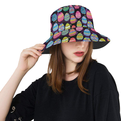 Easter Eggs Pattern Print Design RB08 Unisex Bucket Hat