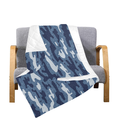 Jean Camouflage Pattern Print Design 05 Premium Quilt