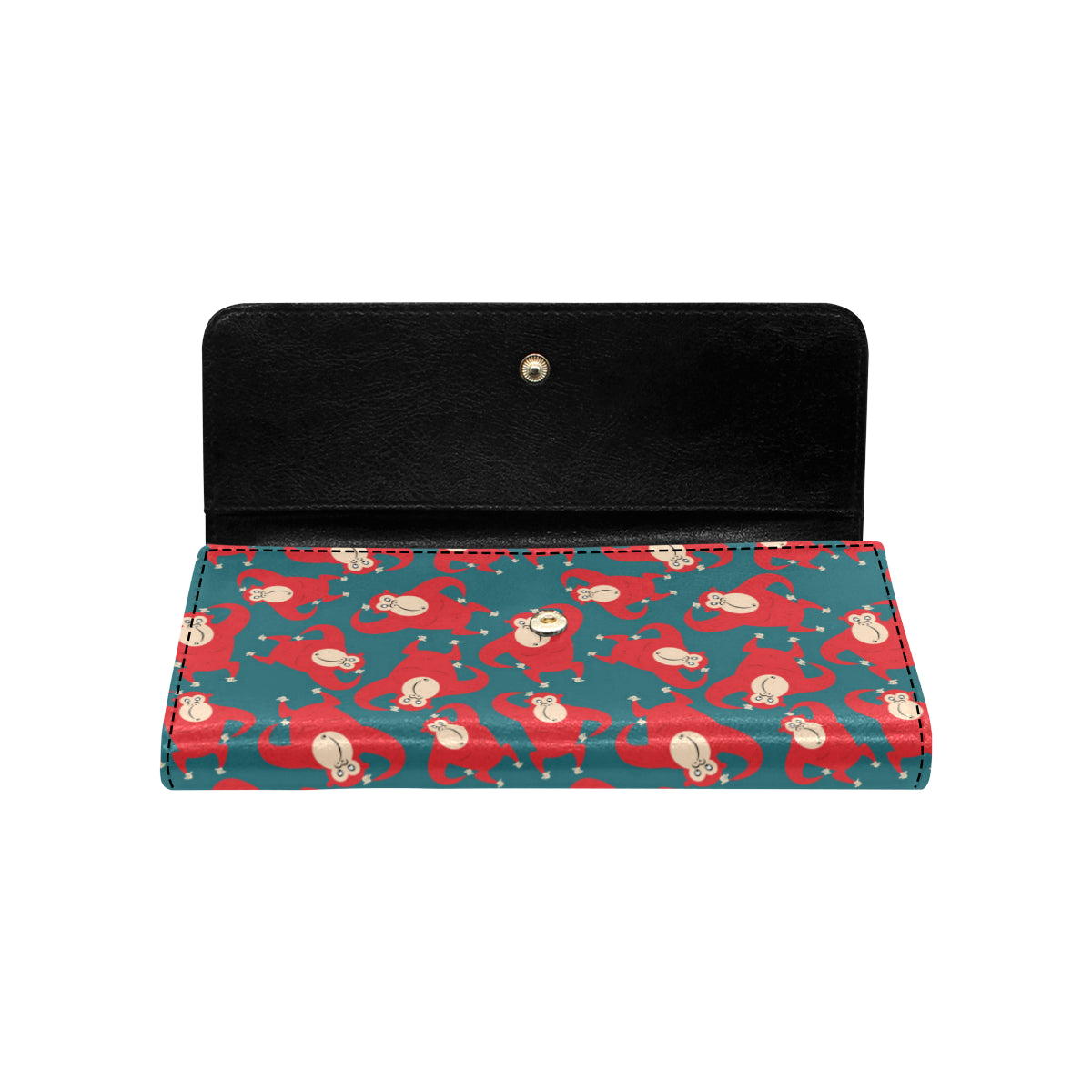 Chimpanzee Pattern Print Design 04 Women's Trifold Wallet