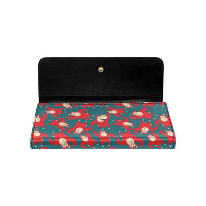 Chimpanzee Pattern Print Design 04 Women's Trifold Wallet
